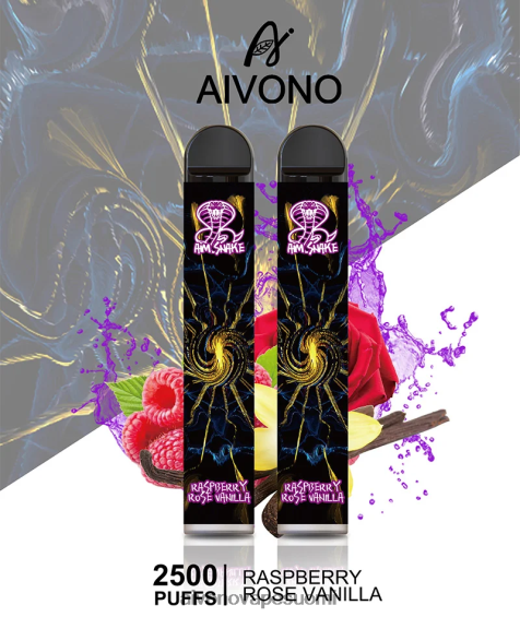 vadelma ruusu vanilja Aivono AIM SNAKE 2500 V6D0ZD317 | Aivono Vape Review